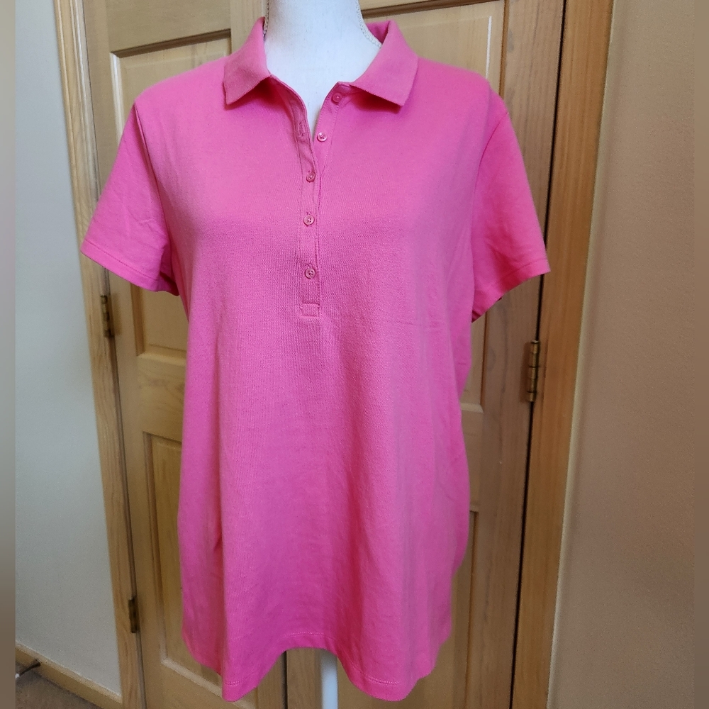 NWOT CLASSIC POLO IN PINK